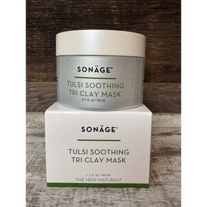 Sonage‎ Tulsi Soothing Tri-Clay Mask 1oz | Detox & Calm |  $20 MSRP
